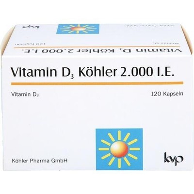 VITAMIN D3 KÖHLER 2.000 I.E. Kapseln 120 St. PZN 10005079
