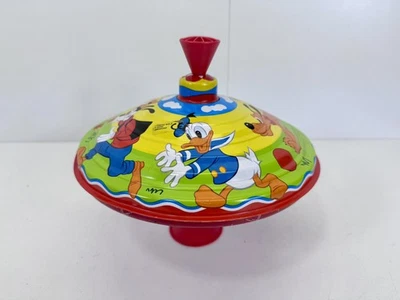 Vintage Kreisel Walt Disney Blechspielzeug Mickey Mouse Donald Duck #9497 - Bild 1 von 4