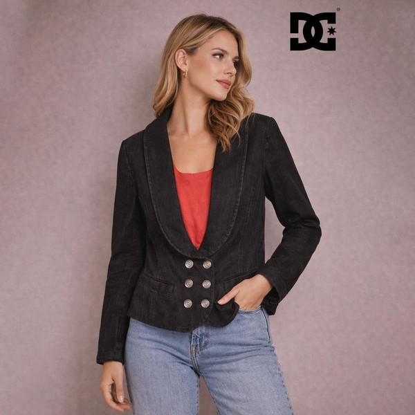 Women Dc Shoes Jacket Black S