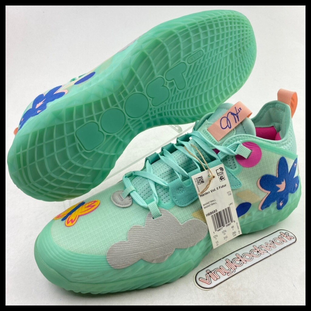 Adidas Harden Vol 5. Futurenatural Clear Mint Floral Mens  display picture 1
