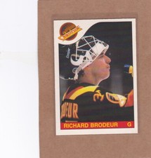 1985-86 O PEE CHEE HOCKEY RICHARD BRODEUR #180 CANUCKS NMMT OR BETTER *A26344