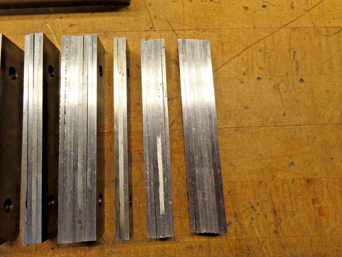 52pc (24 sets) 6" vise parallels 1/8" thick, 5/8 to 1-1/2" tall + thinner 2 sets - Picture 13 of 21