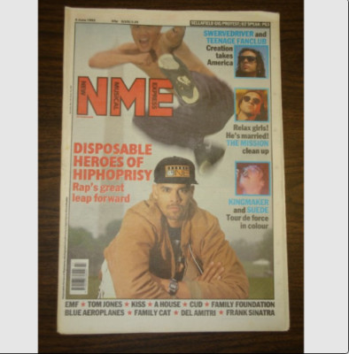 NME 1992 JUN 6 DISPOSABLE HEROES EMF KISS CUD SUEDE