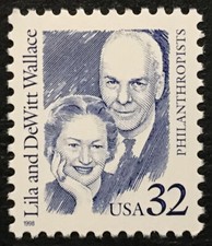 1998 Scott #2936, 32¢, LILA & DEWITT WALLACE - Single - Mint NH -