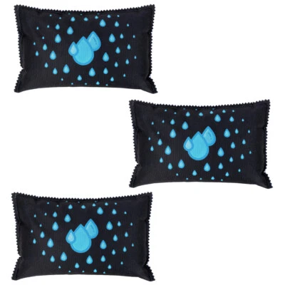 WENKO 3er Luft Raum Entfeuchter Auto Kissen à 1000g Wiederverwendbar Granulat WC