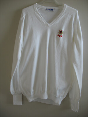 VTG Pro Line San Francisco 49ers 100% Cotton NFL Football V Neck Sweater L EUC
