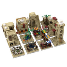 ZITIANYOUBUILD Village avec Water Well, Houses, Towers et Market 3957 pièces