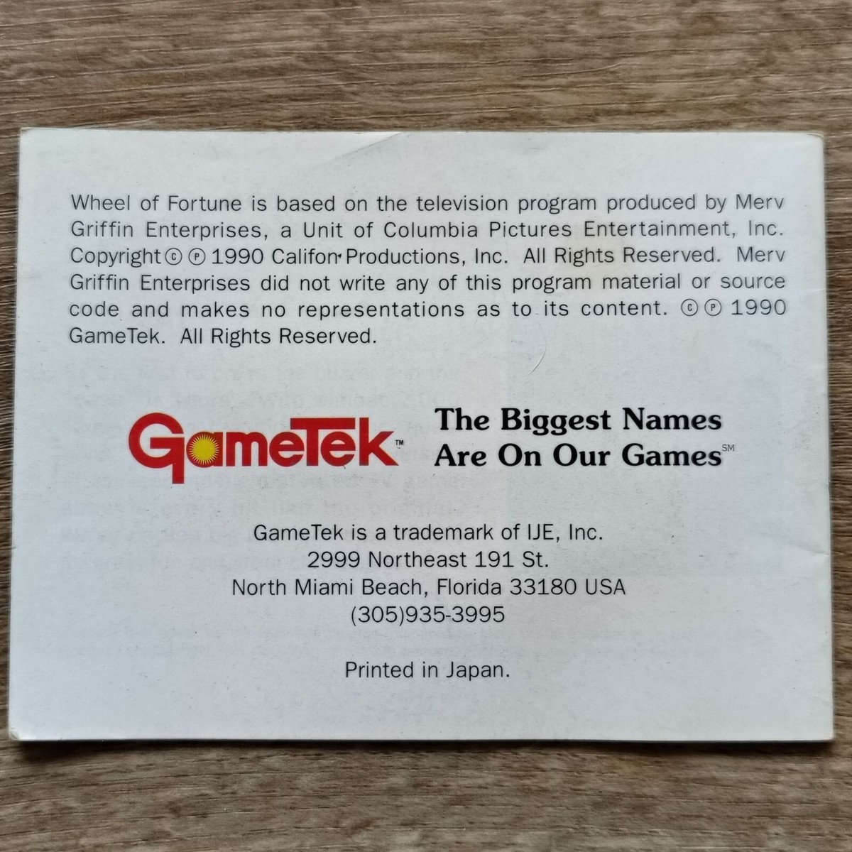 Wheel of Fortune (Nintendo Game Boy, 1990) for sale online | eBay