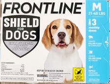 FRONTLINE Shield for Dogs Flea Tick Treatment, 21-40 lbs 3 Doses