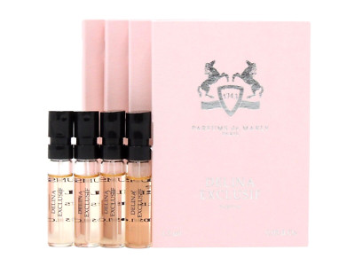 PDM PARFUMS DE MARLY DELINA EXCLUSIF 1.5ml .05fl oz x 4 PERFUME SPRAY SAMPLES