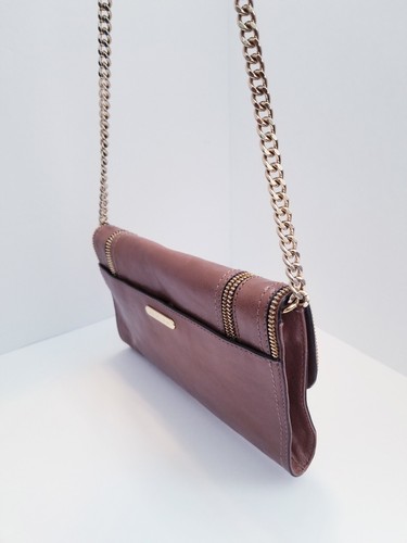 Michael Kors Naomi Shoulder Bag/Clutch Leather Brown with Chain Strap EUC - Picture 15 of 24