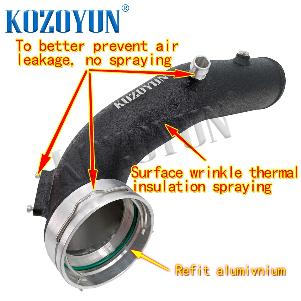 Kit de tubo de carga para N55 535i E70 E71 640i 740i X5 X6 F02 F10 F12 F13 F15 F16 Foto 3 de 4