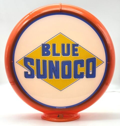 BLUE SUNOCO 13.5" Gas Pump Globe - SHIPS FULLY ASSEMBLED - READY FOR YOUR PUMP! - Picture 18 of 23