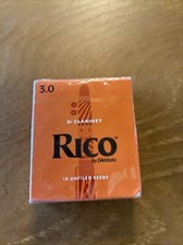 10 Pack Rico Bb Clarinet Reeds Strength 3.0 RCA1030