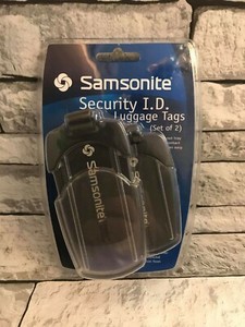 samsonite security id luggage tag