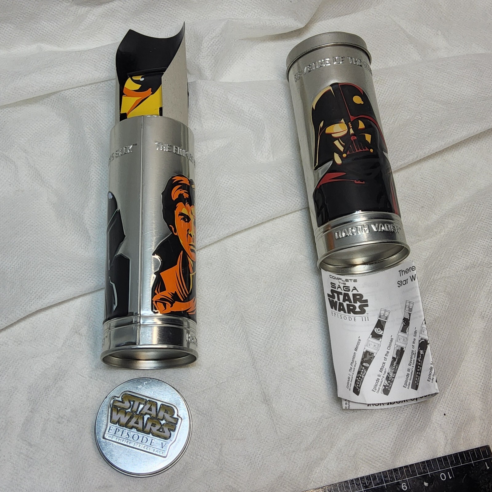 Star Wars The Empire Strikes Back Han Solo Digital Watch new and empty vader tin