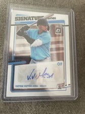  2020 Donruss Optic Signature Series #13 Victor Victor Mesa rays auto! MK3
