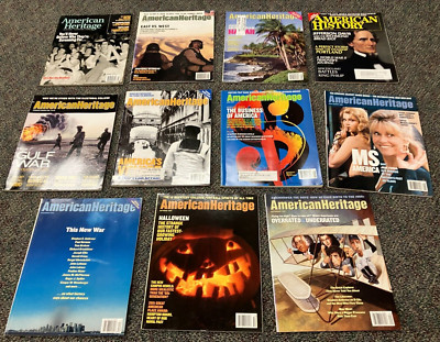 (11) LOT American Heritage Magazine 2001 to 2006 *VG+* United States History