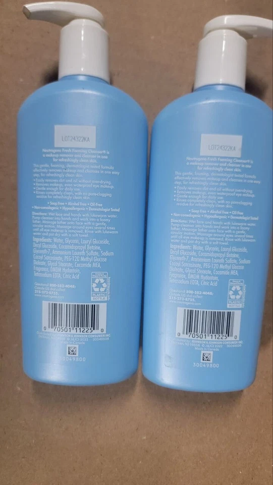 Neutrogena Fresh Foaming Cleanser  Make Up Remover  BRAND NEW DISCONTINUED - Image 3 of 4