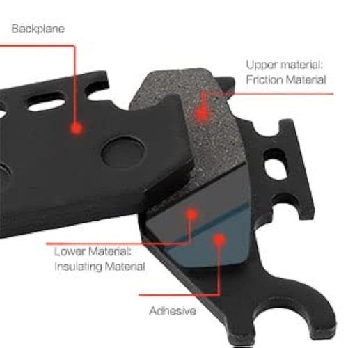 Brakes Pads for Yamaha Kodiak 400 450 YFM450FA Grizzly 400 450 YFM400 YFM450 - Picture 7 of 7
