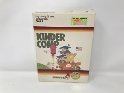 KINDER COMP for Tandy Color Computer 16k Complete in BOX CIB - cart manual box