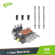3 Spool Hydraulic Control Valve Double Acting 13 GPM 3600 PSI SAE Ports New