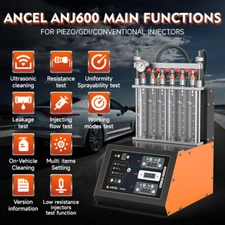 ANCEL GDI FSI EFI Car Fuel Injector Cleaner Tester Ultrasonic Cleaning Machine