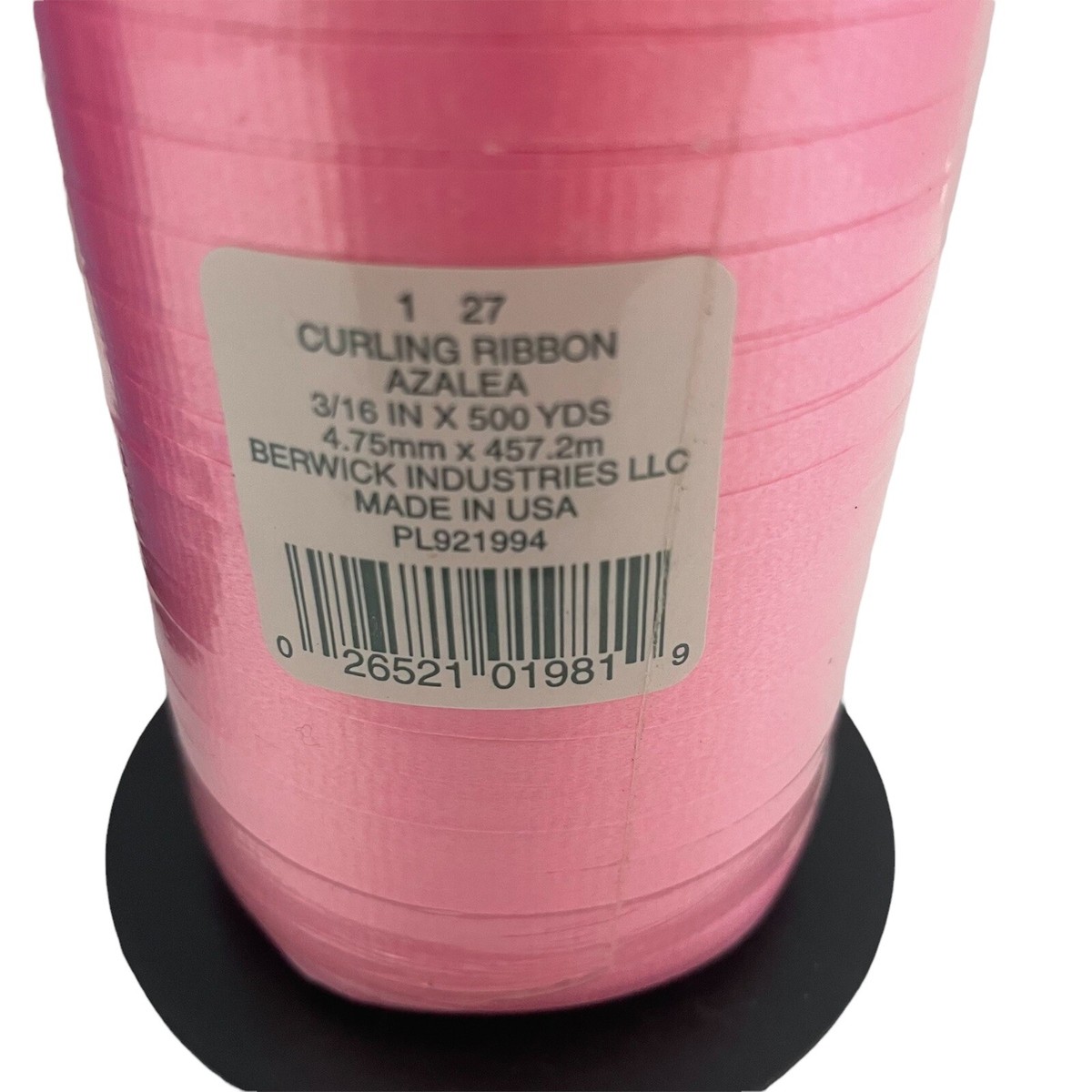 Berwick Splendorette Curling Ribbon - 3/16 Inch Wide X 500 Yard Spool In Azalea Pink