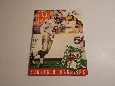 1994 CFL Baltimore Stallions Inaugural Season Vs Lions Program