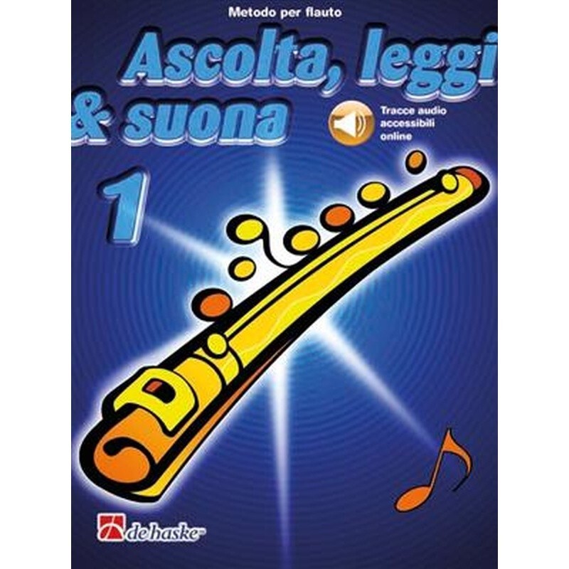 Ascolta leggi & suona 1 Flauto Traverso Libro + Audio online