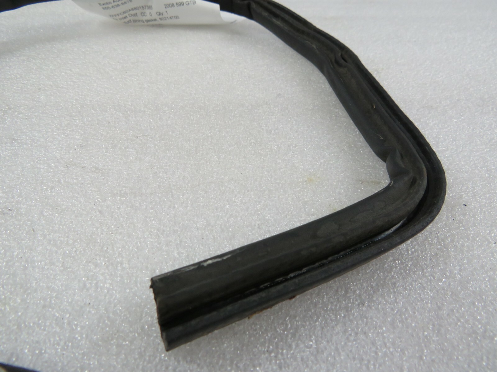 Ferrari 599 GTB, RH, Right, Duct Joining Gasket, Used, P/N 80214700