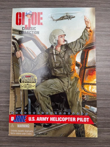 NIB vintage GI Joe Classic Collection GI Jane black hair Army Helicopter Pilot