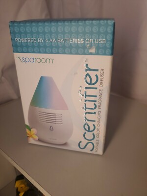 NIB SpaRoom Scentifier Fragrance Diffuser in Box Never Used Color Changing