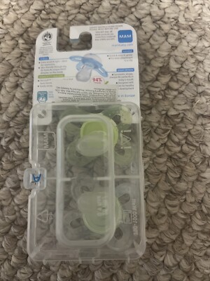 MAM newborn 2 pacifiers new in package Animals Green | eBay