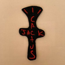Iron on Patch - Cactus Jack Embroidered Hip Hop Rap