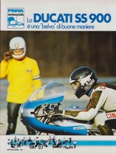depliant, brochure TEST MOTO DUCATI SS 900 1977 MOTOITALIANE MAXIMOTO EPOCA