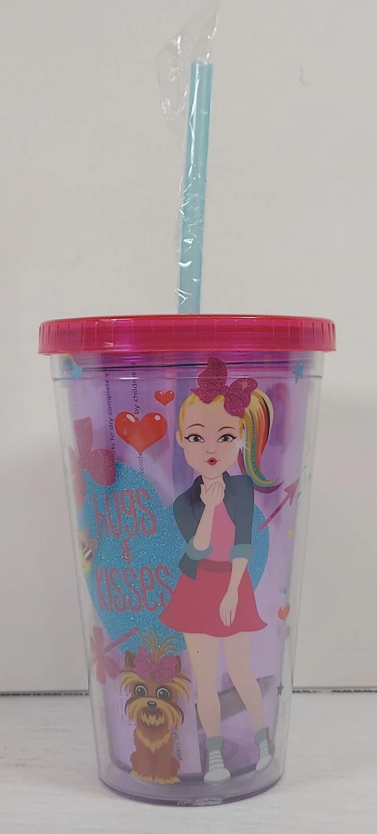 JoJo Siwa 16oz Travel Tumbler w. Lid and Straw eBay