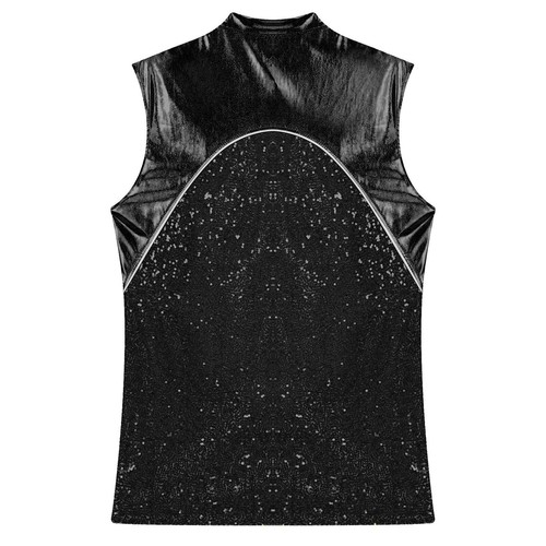 Blusa para hombre Chaleco atlético Elegante Prendas para el torso Chaquetas de escenario Espectáculos Abrigo Abrigo de jazz - Imagen 23 de 53