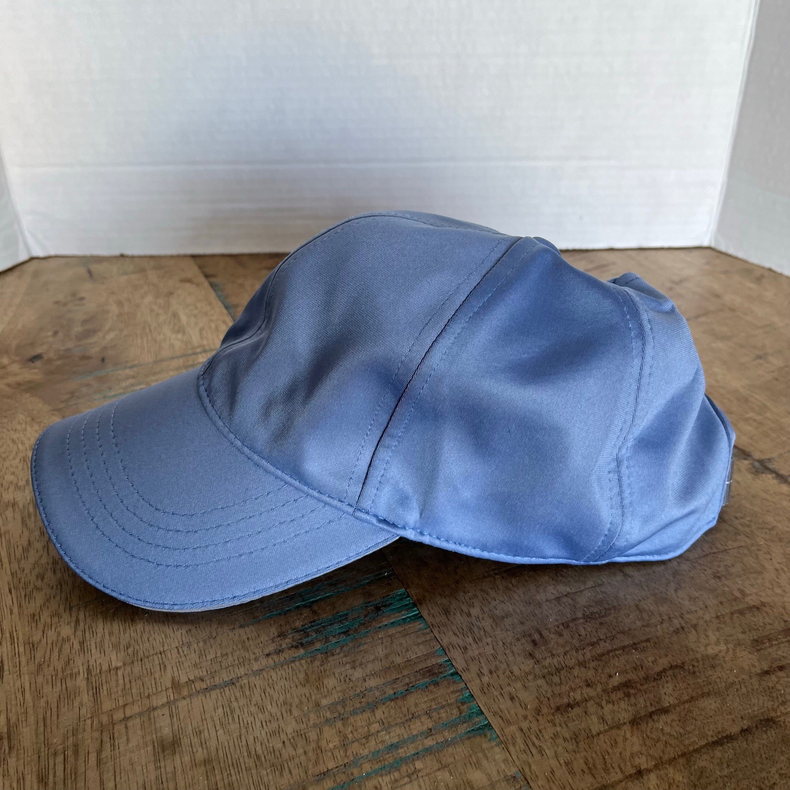 Solid Light Blue Hat Ponytail Adjustable Adult Si… - image 3