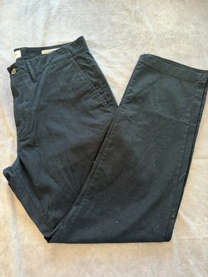 The Every Man Athletic Chino Pants Mens 34x30 Black Slim Tapered NWT