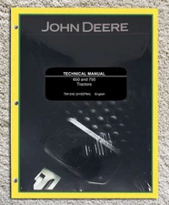 John Deere 650 & 750 Tractor Technical Service Repair Manual Book - TM1242