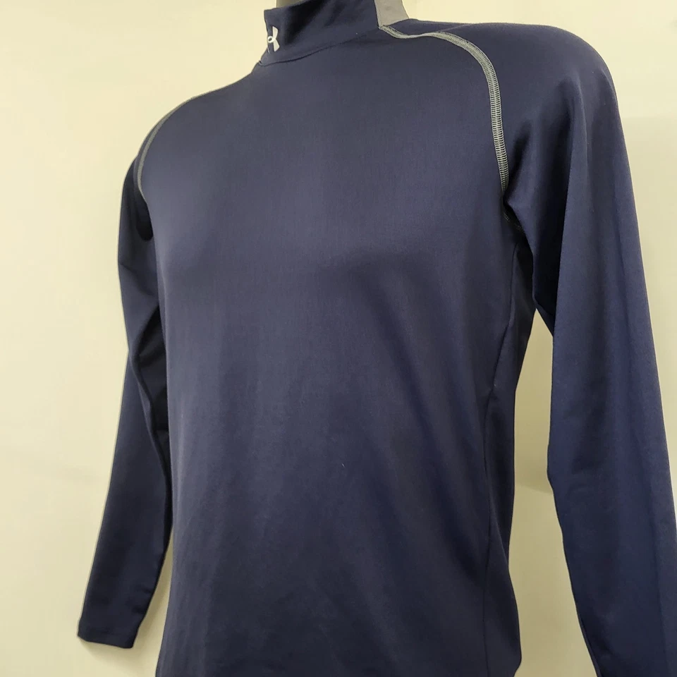 Under Armour Compression Shirt Men’s Size Small Blue Cold Gear Long Sleeve ..... - Image 2 of 4