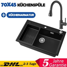 Granite Küchenspüle Einbauspüle Spülbecke...