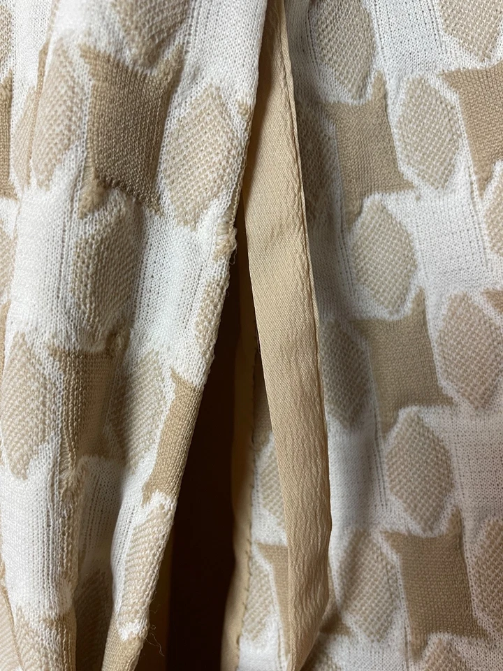 Abrigo Capa Columpio Pata de Gallo Mediano Beige Años 60 De Colección Mediados de Siglo Mod De Colección Foto 4 de 4