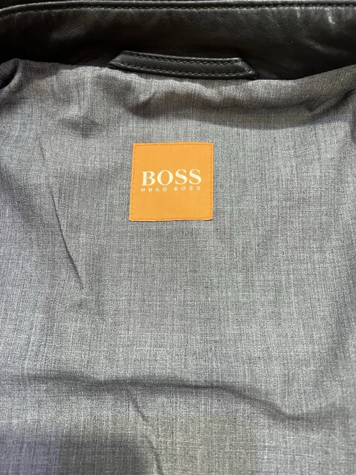 Hugo Boss Leather Jacket For Mens Size 48 (M) - Image 4 of 4