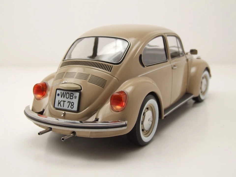 VW 1303 Maggiolino 1973 Beige Modellino 1:18 Norev - Immagine 2 di 4