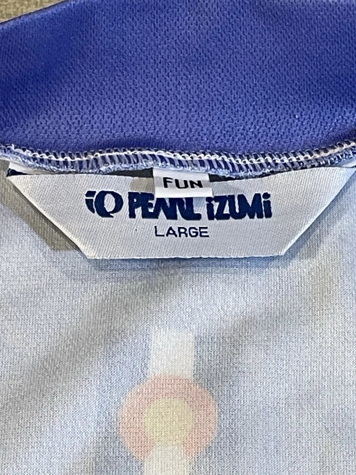 Colorado Pearl Izumi Women’s L Blue 1/2 Zip Short Sleeve Bike Cycling Jersey - Image 4 of 4