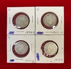 4 Circulated 90% Silver Quarter 1994, 1907, 1909, and 1913.