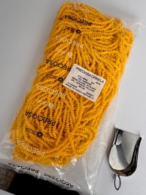 Preciosa Ornela 6/0 Yellow Czech seed beads cuentas Modern Ifa Orunmila 1/2kg+