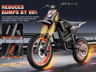 #ad #ad 3000W Mountain Motor Bicycle Motorcycles Electric Off Road 48V 21AH 35MPH Adult $1078.17